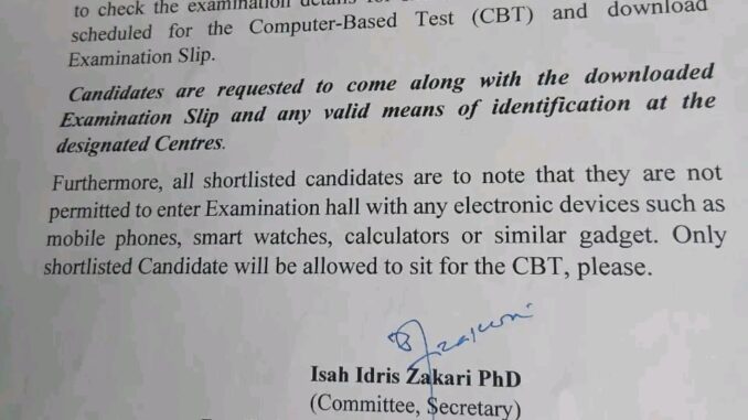 Katsina State Teachers Recruitment CBT 2026